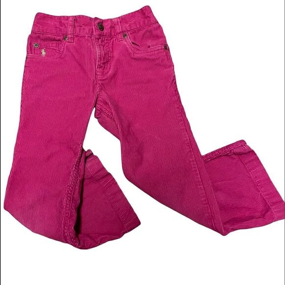 Ralph Lauren Fuchsia Pink Corduroy Jeans Girls Size 5 - Picture 15 of 15